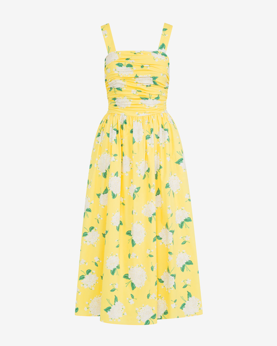Draper James Yellow Patti Midi Dress in Floral