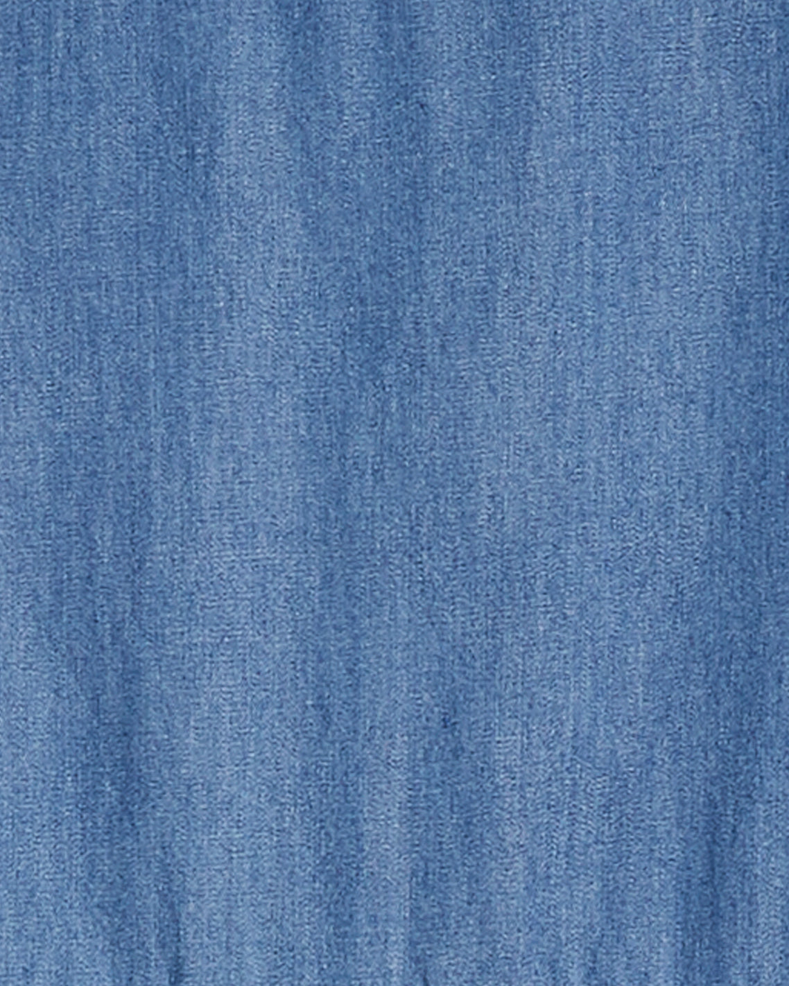 Draper James Medium Wash Heidi V-Neck Top in Chambray