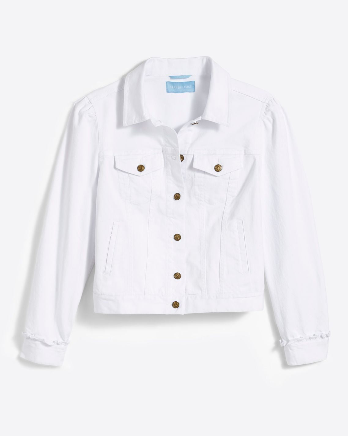 Draper James Magnolia White White Denim Jacket
