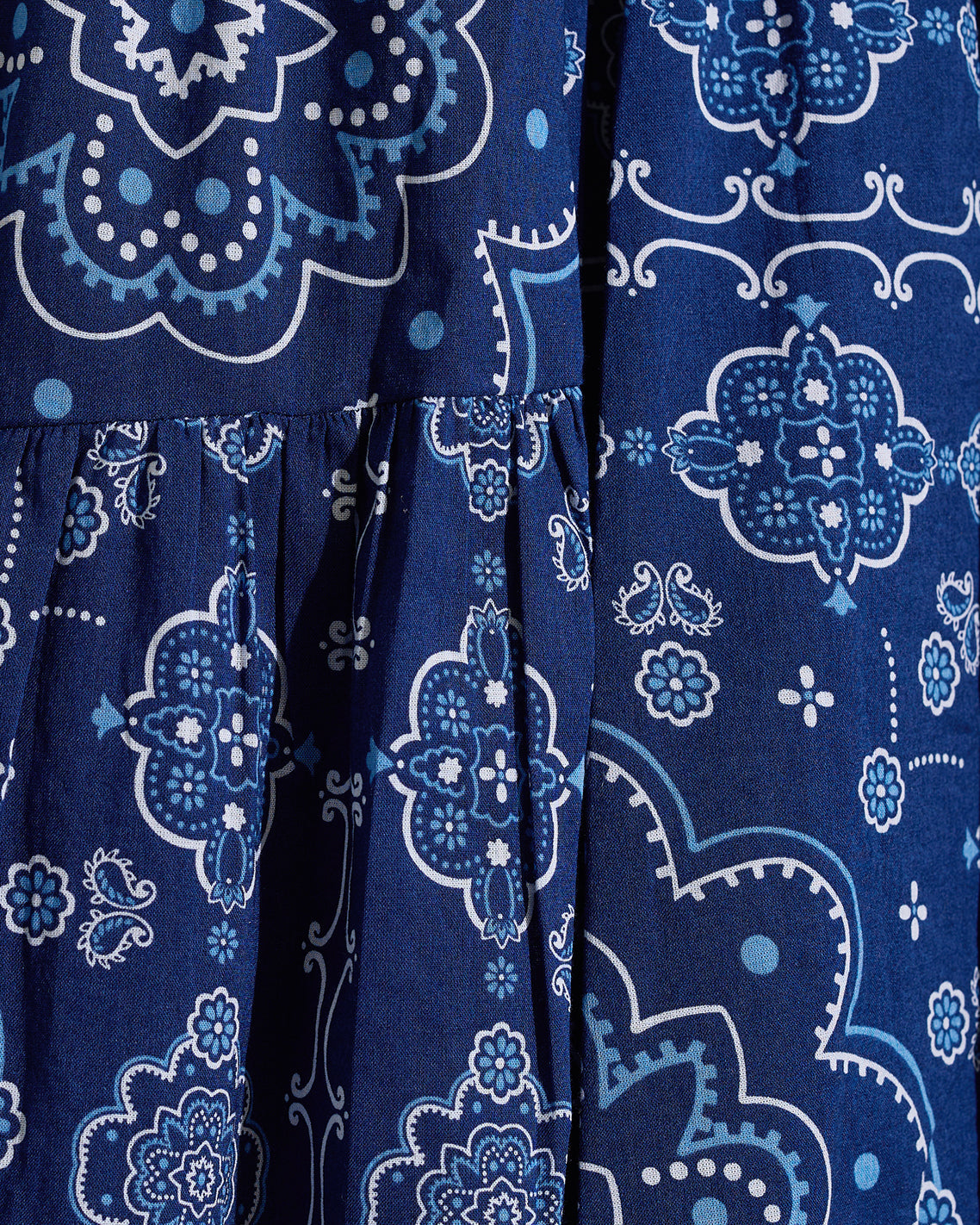 Draper James Bandana Blue Midi Skirt in Bandana Blue