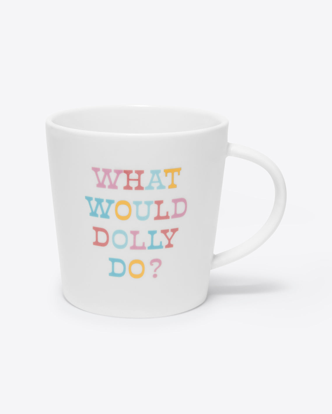 Draper James White WWDD Ceramic Coffee Mug