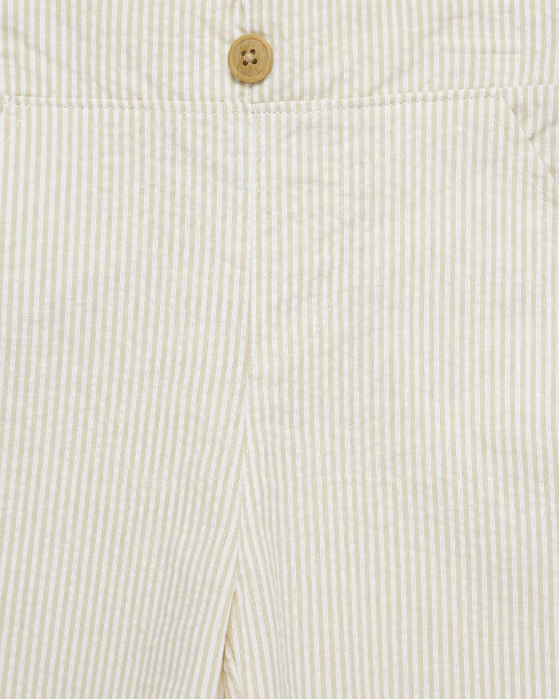 Draper James Tan/White Polo Seersucker Short Set in Beige