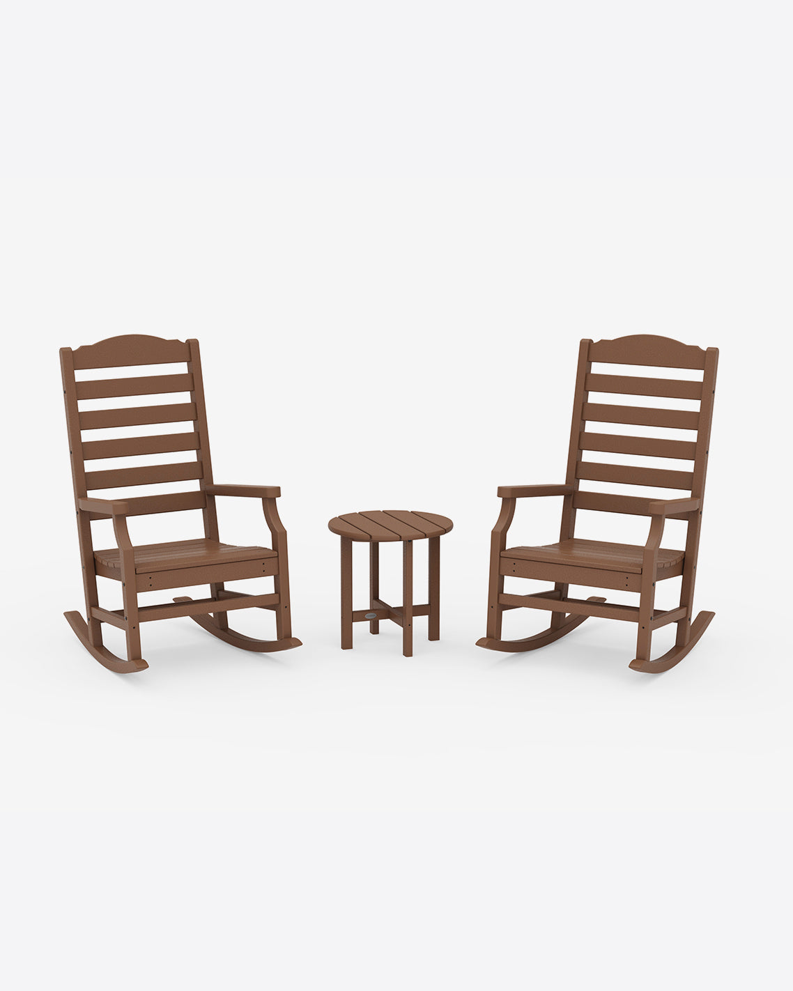 Draper James Teak Savannah 3-Piece Rocking Chair Set in Navy