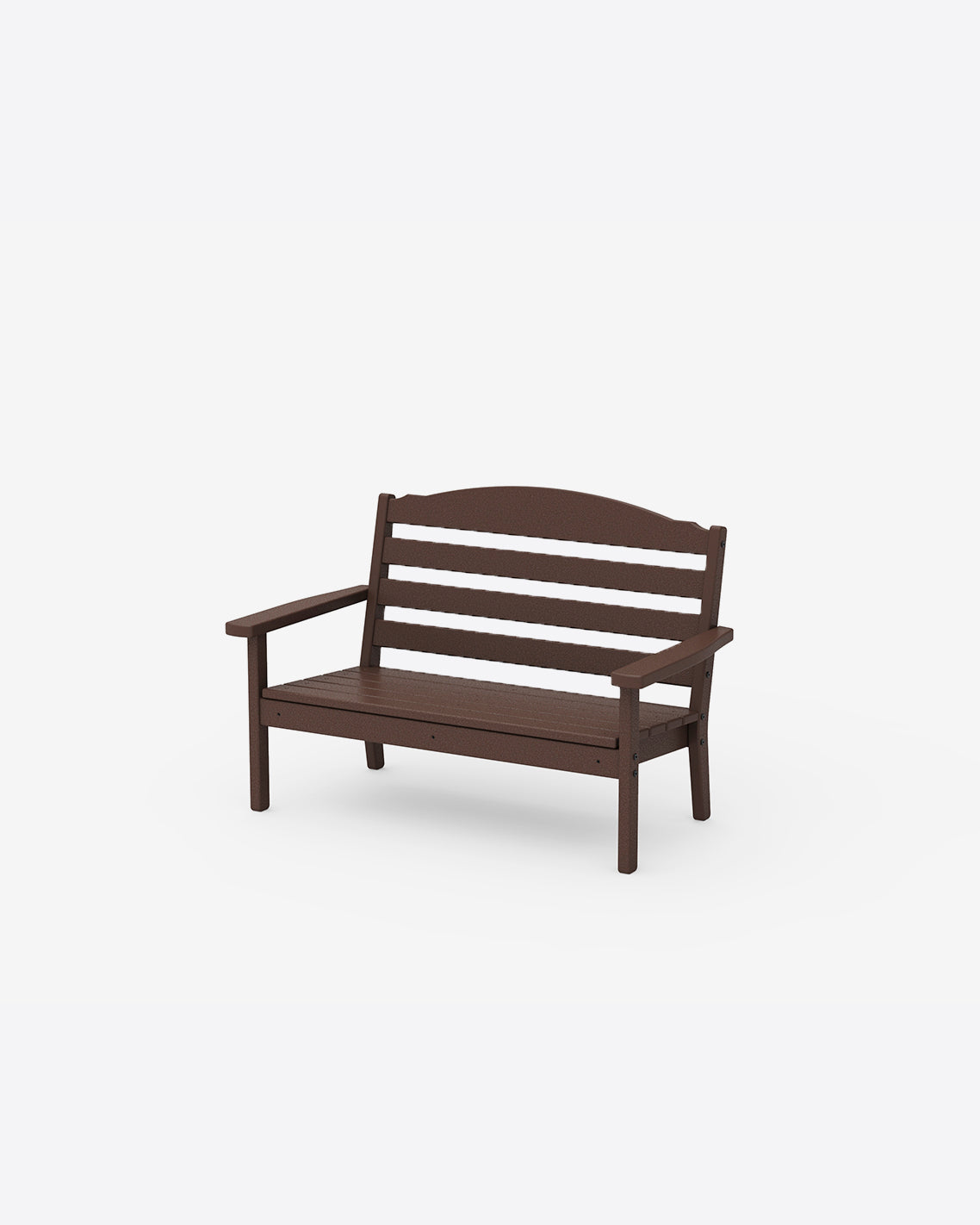 Draper James Mahogany Savannah Kids Bench in Gray