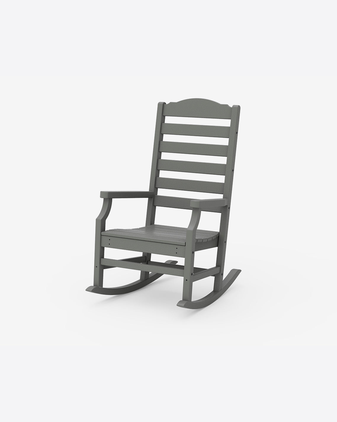 Draper James Slate Grey Savannah Rocking Chair in Yellow