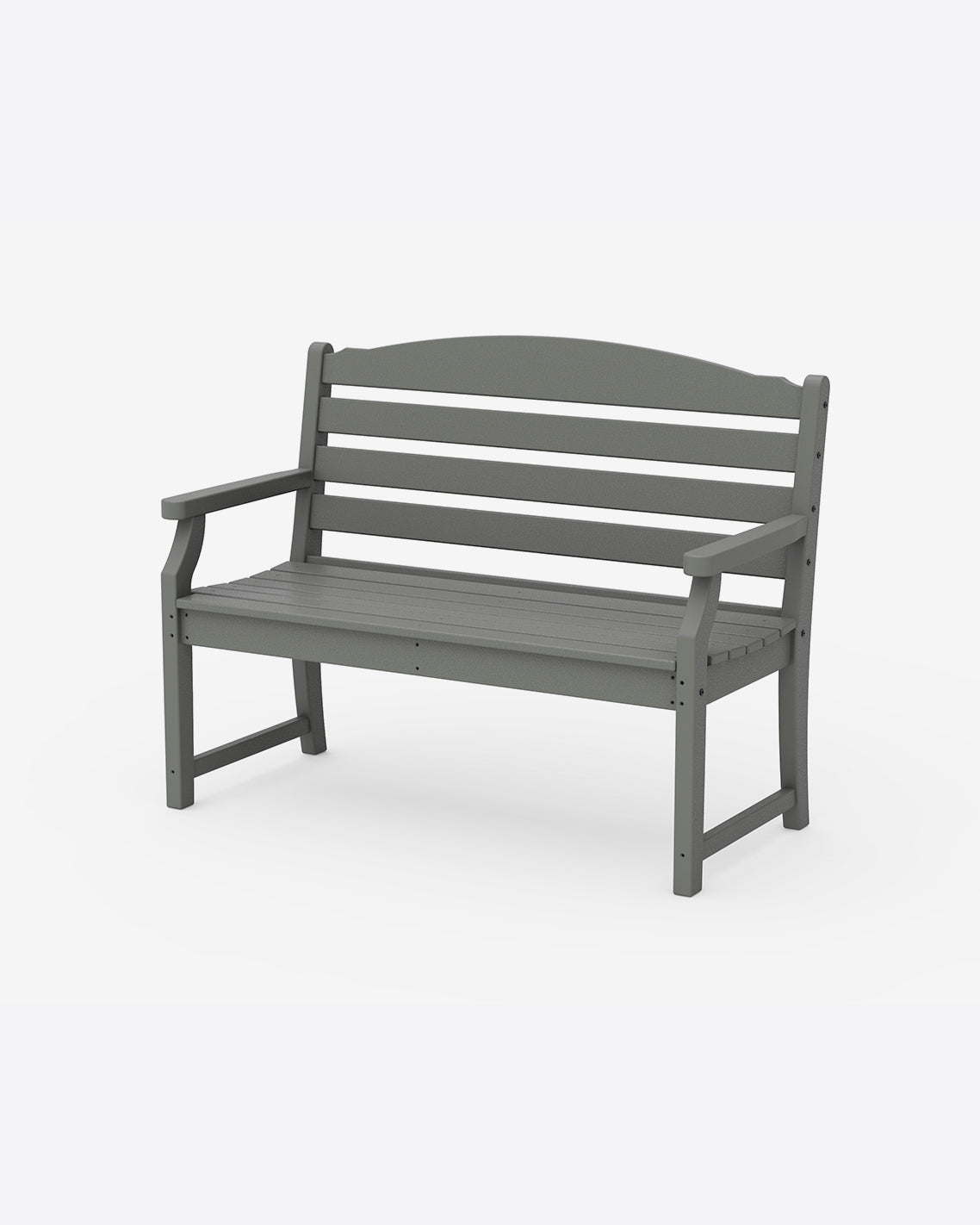 Draper James Slate Grey Savannah 48" Bench in Sage Green