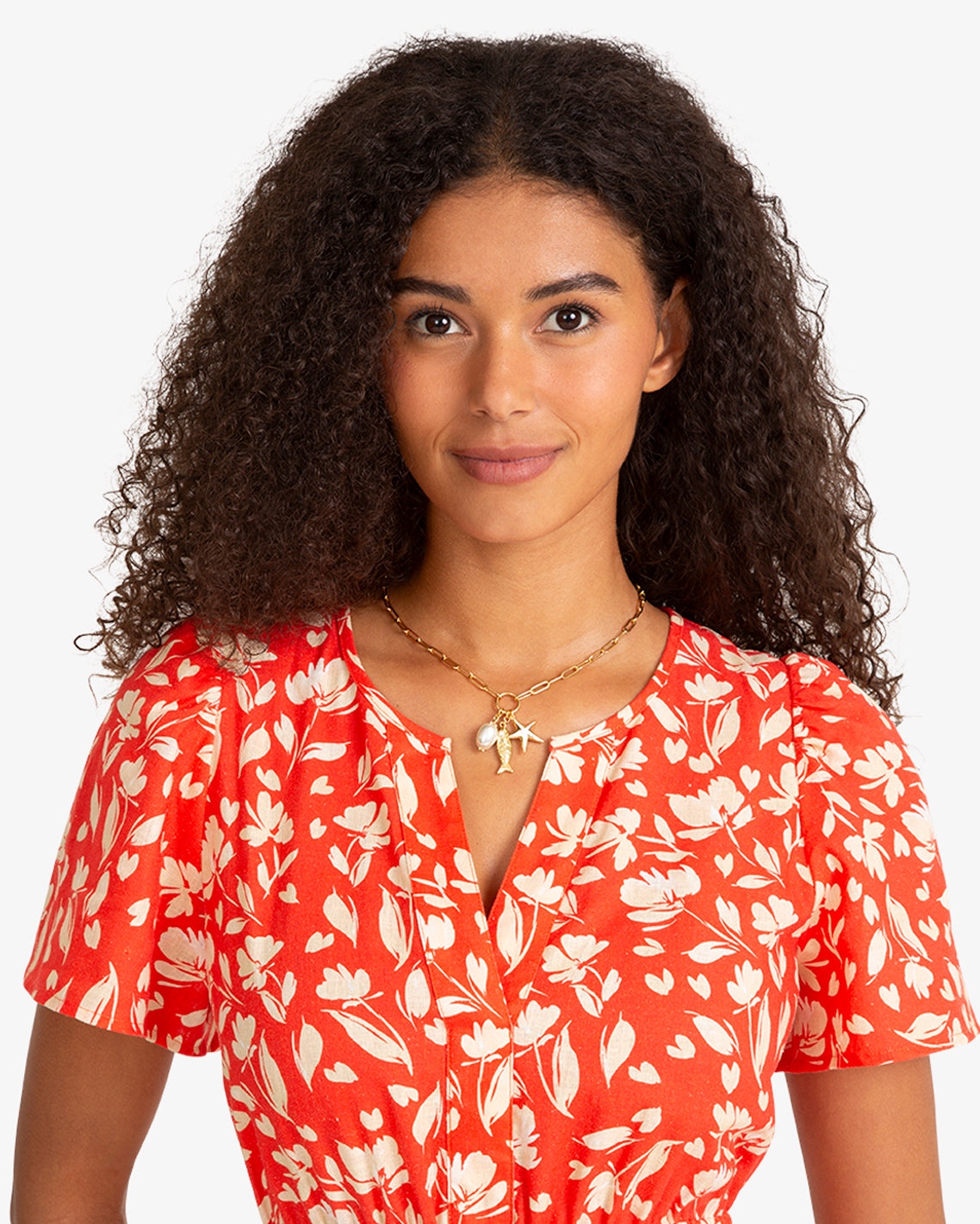 Draper James Gold Charm Necklace