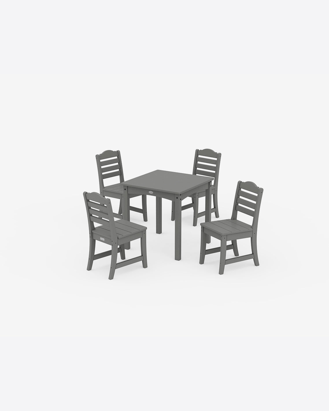Draper James Slate Grey Savannah Kids 5-Piece Dining Set in Navy