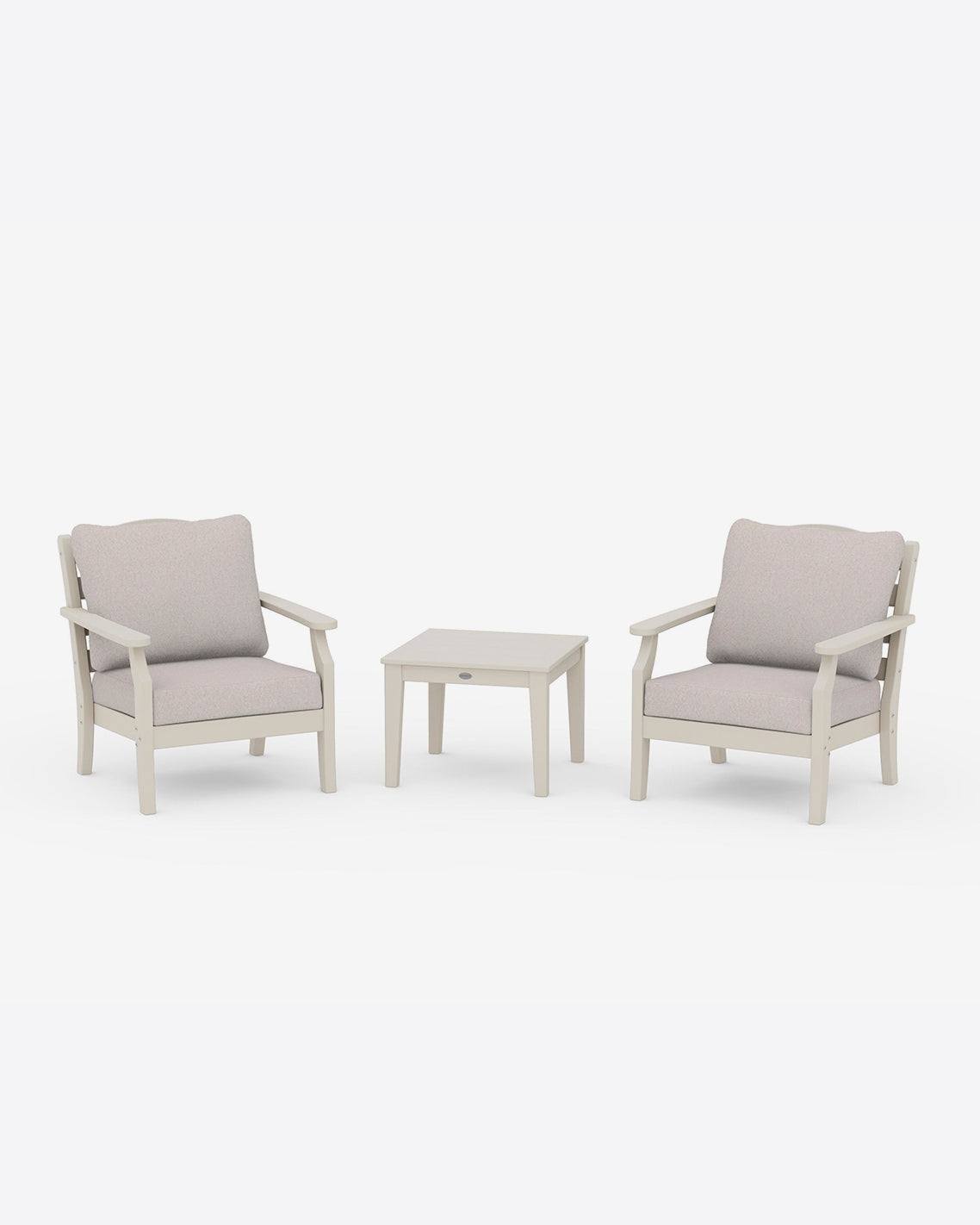 Draper James Sand Savannah 3-Piece Deep Seating Set in Natural