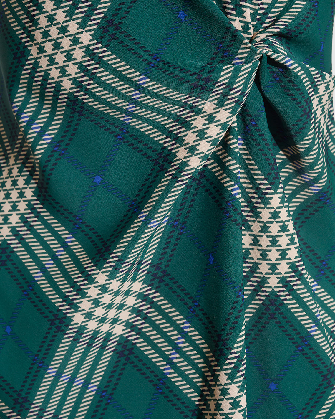 Draper James Green Multi Every Mini Dress in Plaid