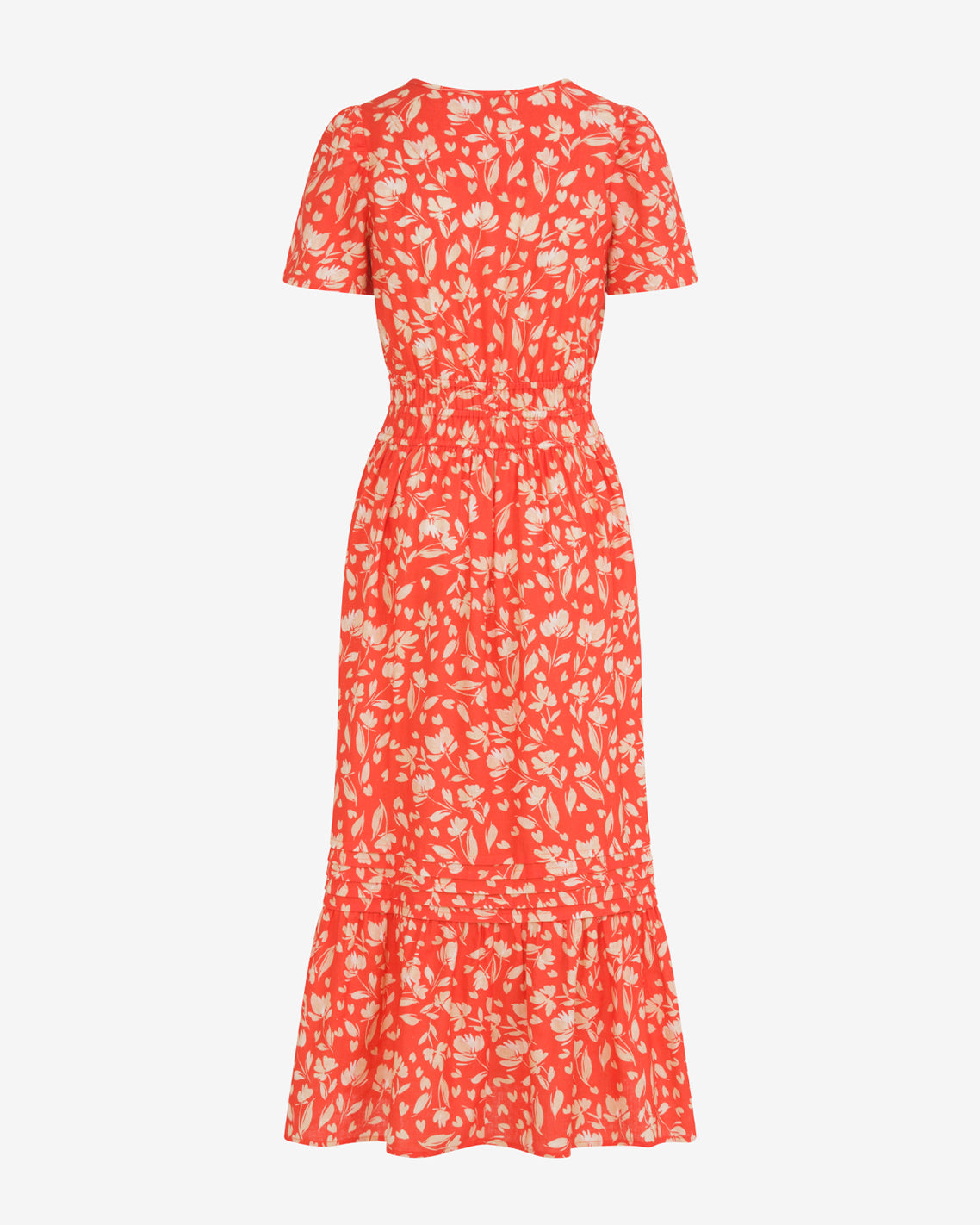 Draper James Red Hollie Midi Dress in Floral Poppy