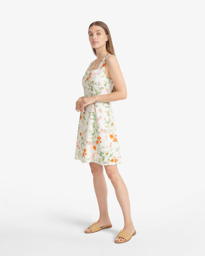 Draper James Orange Cove Sleeveless Mini Dress in Floral