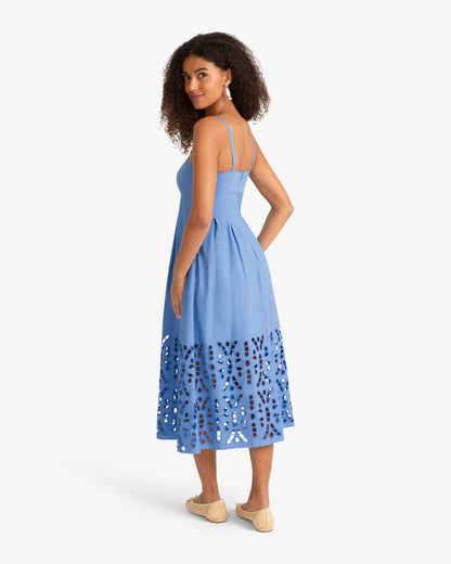 Draper James Blue Ada Midi Dress