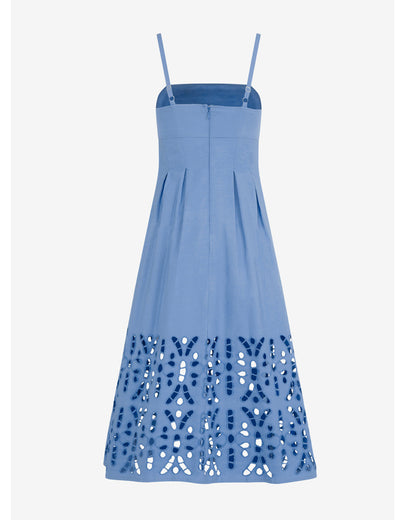 Draper James Blue Ada Midi Dress