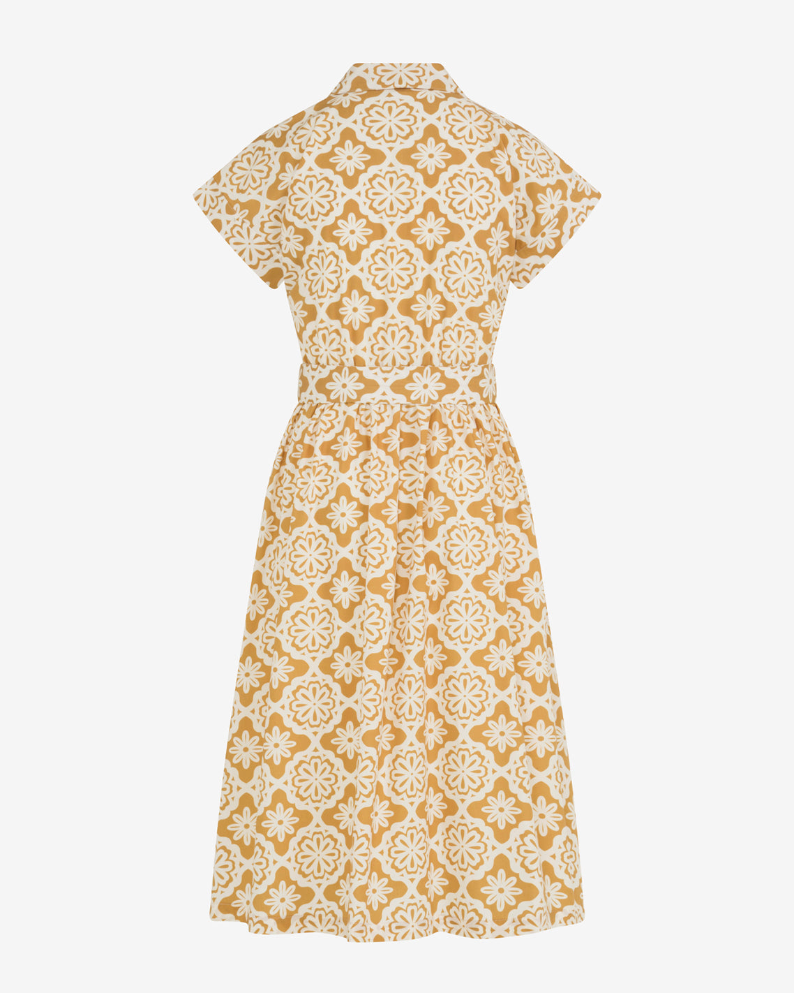 Draper James Gold Skylar Belted Shirt Dress