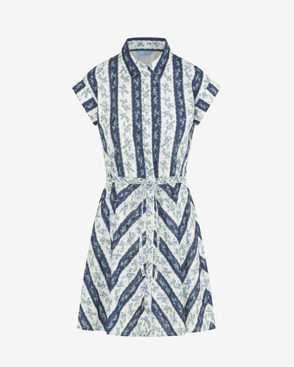 Draper James Multistripe Phoebe Dress in Floral Stripe