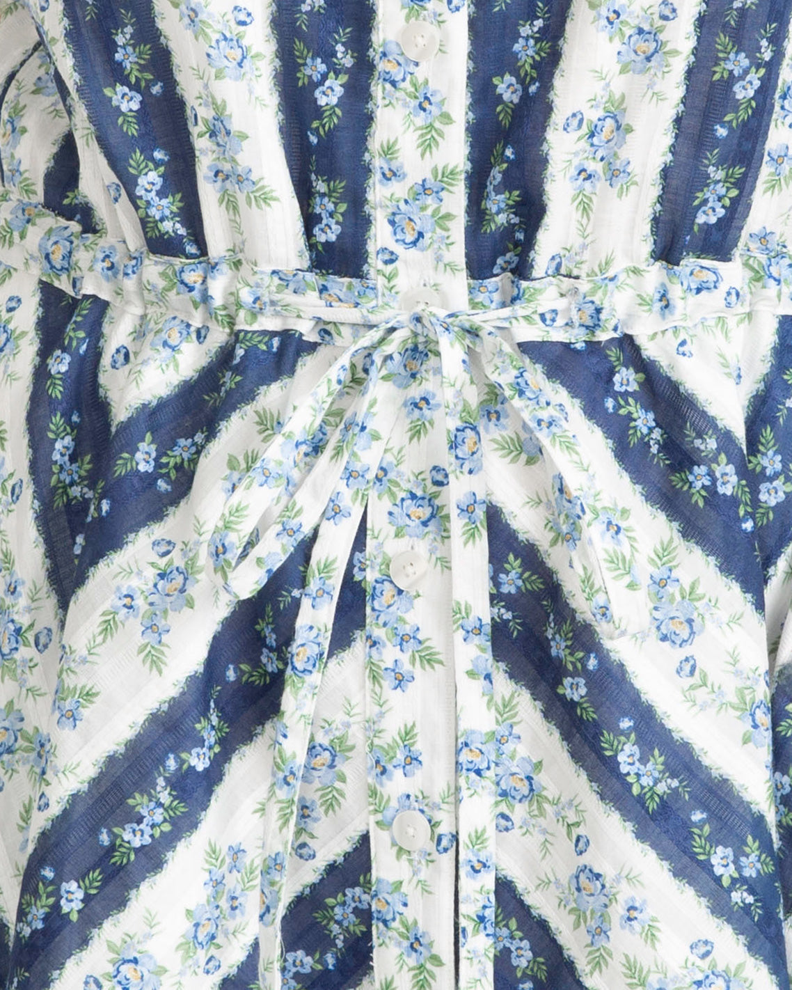 Draper James Multistripe Phoebe Dress in Floral Stripe
