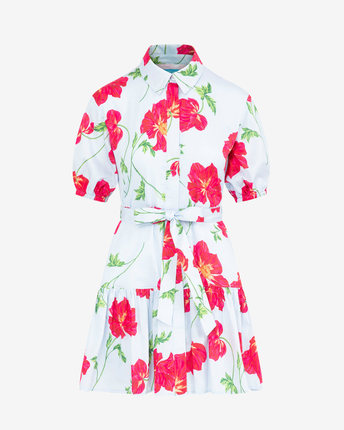Draper James Blue Multi Cecily Mini Shirtdress