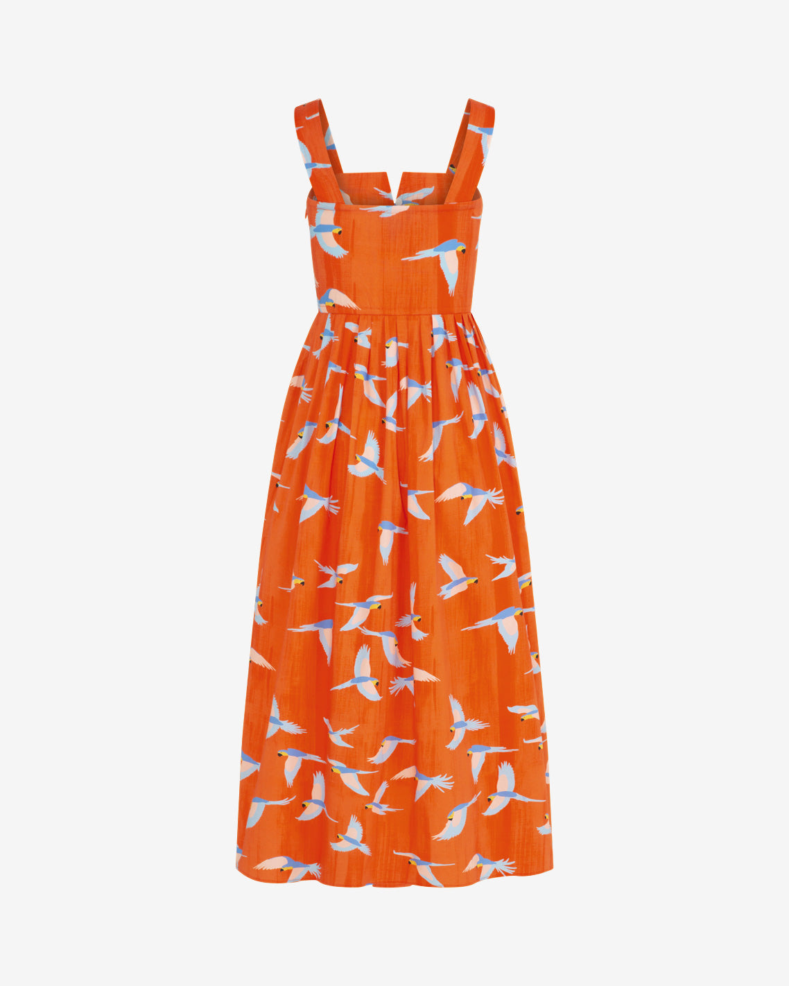 Draper James Multicolor Esme Midi Dress in Parrot Print