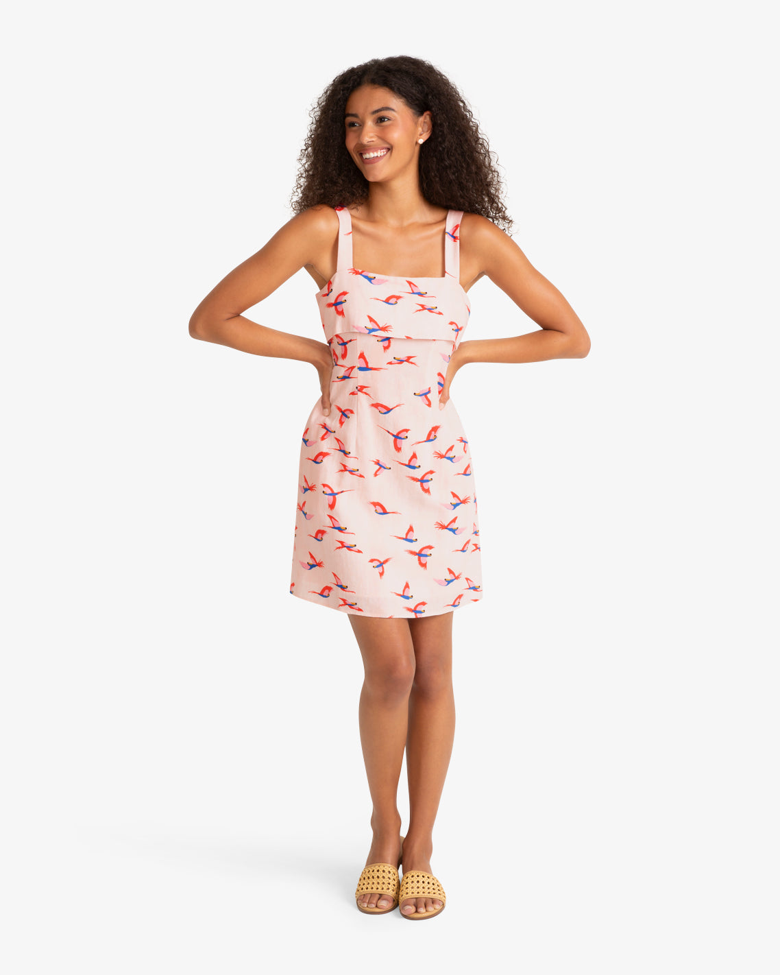 Draper James Pink Multi Isla Mini Dress