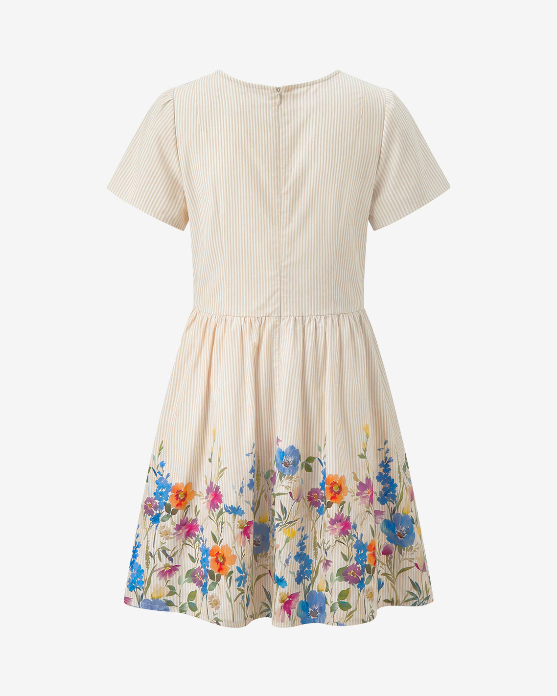 Draper James Tan Fae Love Circle Dress in Summer Blooms