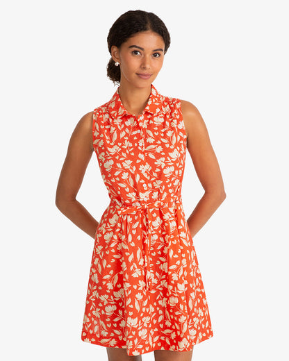 Draper James Red Cyrus Mini Dress in Floral Poppy