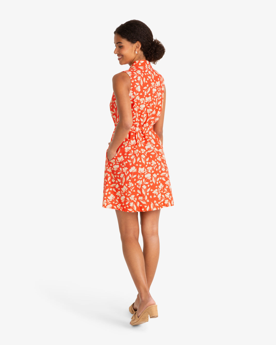 Draper James Red Cyrus Mini Dress in Floral Poppy