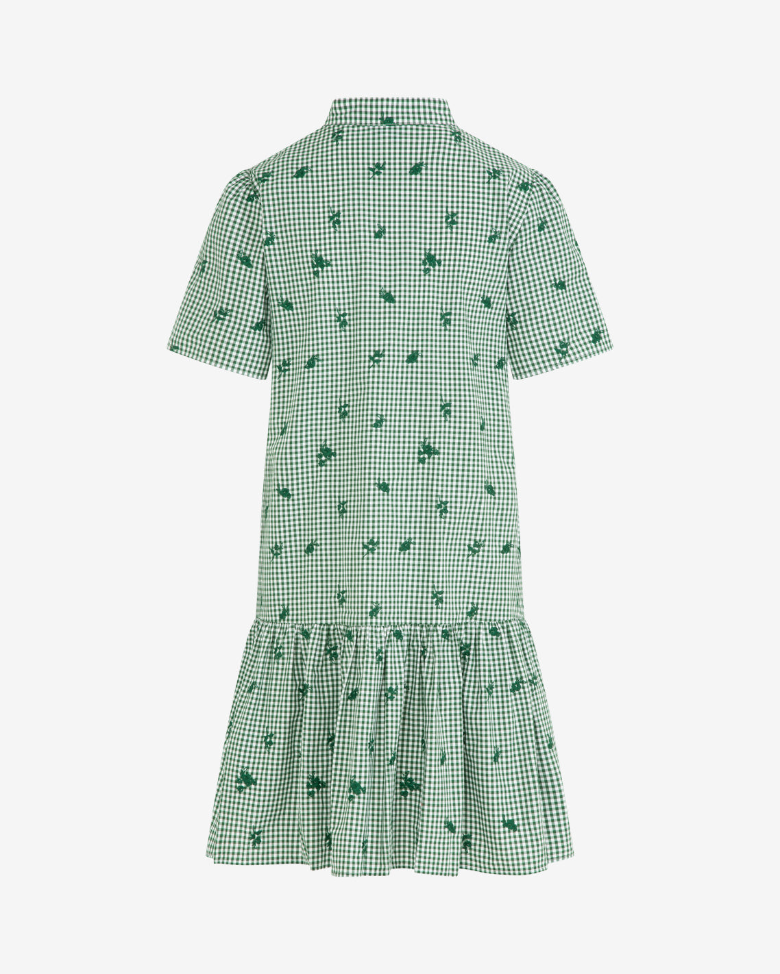 Draper James Green Multi Molly Mini Dress in Green Gingham