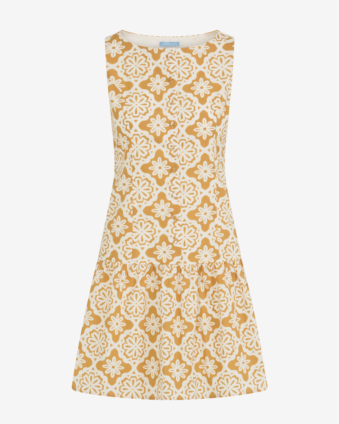 Draper James Gold Josie Button Down Dress