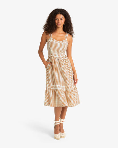 Draper James Tan Dani Midi Dress