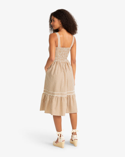 Draper James Tan Dani Midi Dress