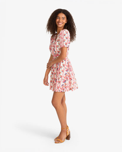 Draper James Fuschia Kim Mini Floral Dress