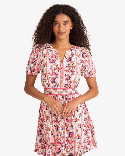 Draper James Fuschia Kim Mini Floral Dress