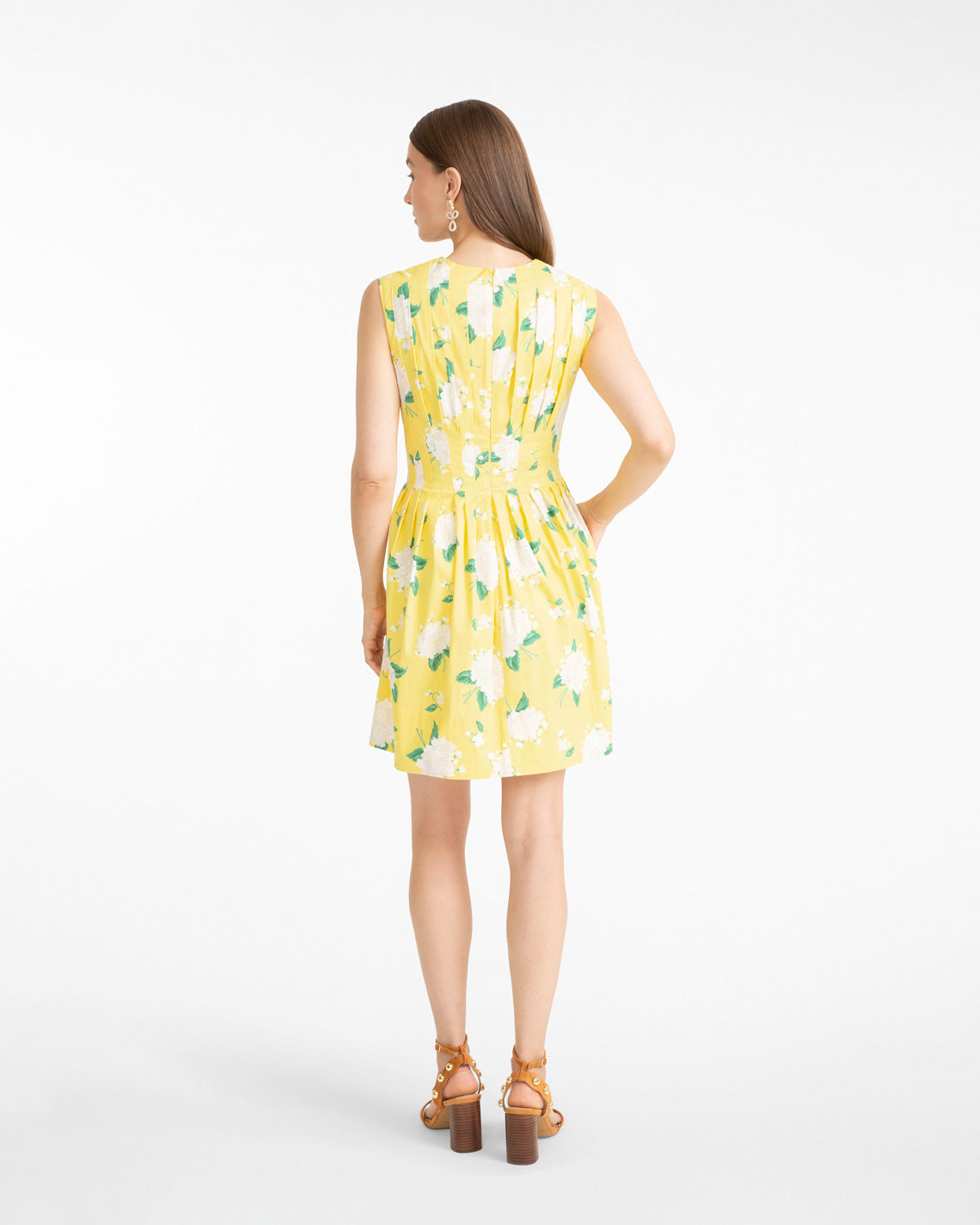 Draper James Yellow Lenny Mini Dress in Floral