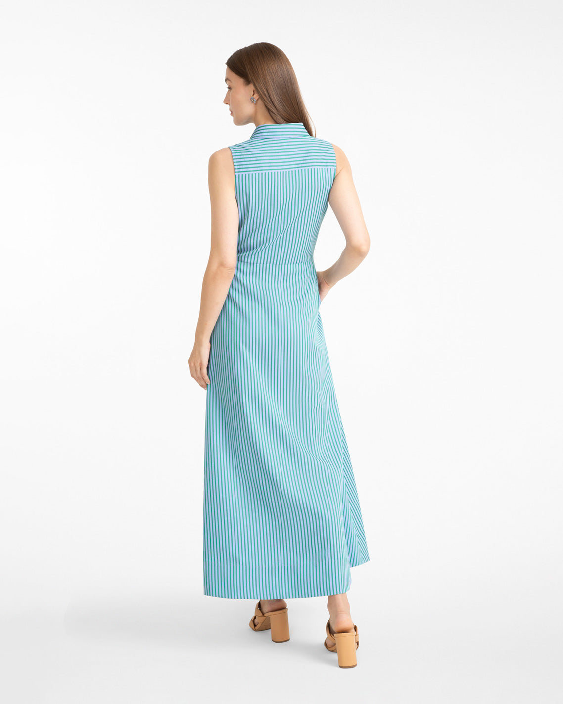 Draper James Multistripe Evangeline Dress in Seersucker Stripe
