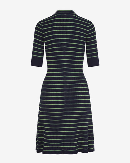 Draper James Blue Multi Judy Striped Knit Dress