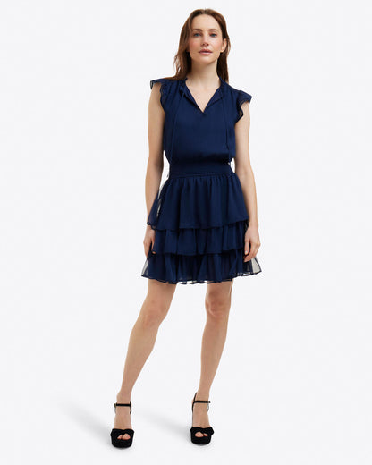 Draper James Nassau Navy Alana Mini Dress | Women's Mini Dresses by Draper James
