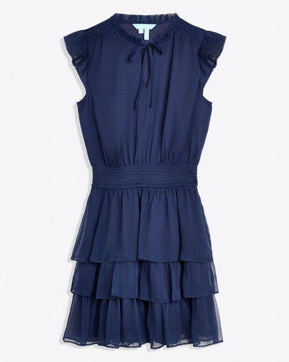 Draper James Nassau Navy Alana Mini Dress | Women's Mini Dresses by Draper James
