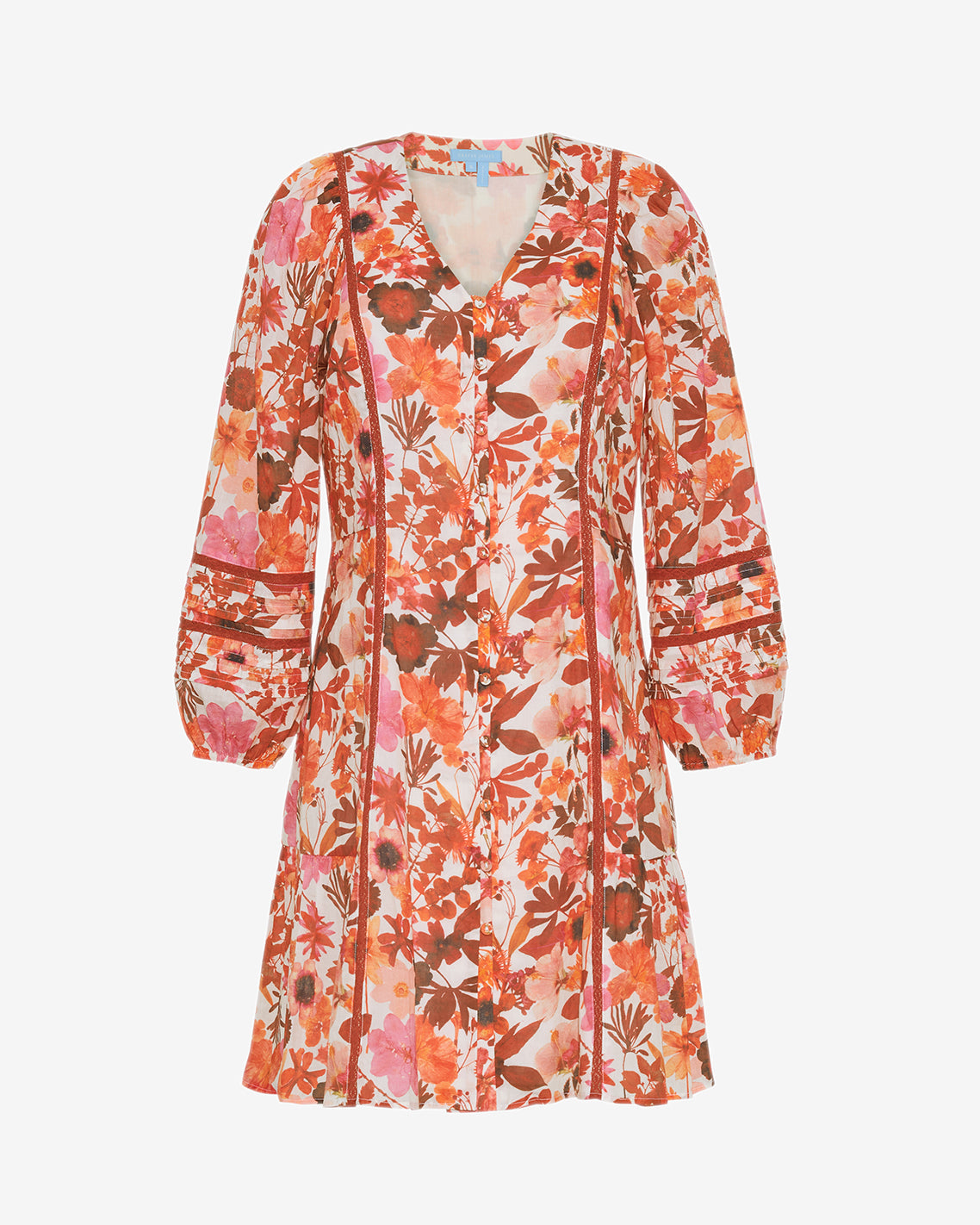 Draper James Botanical Garden Gwen Long-Sleeve Dress in Botanical Garden