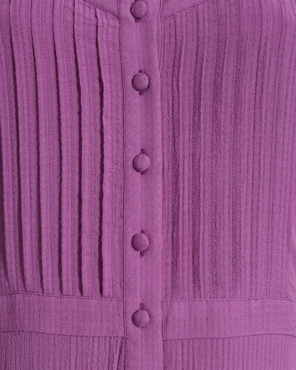 Draper James Purple Brynn Sleeveless Midi Dress in Amethyst