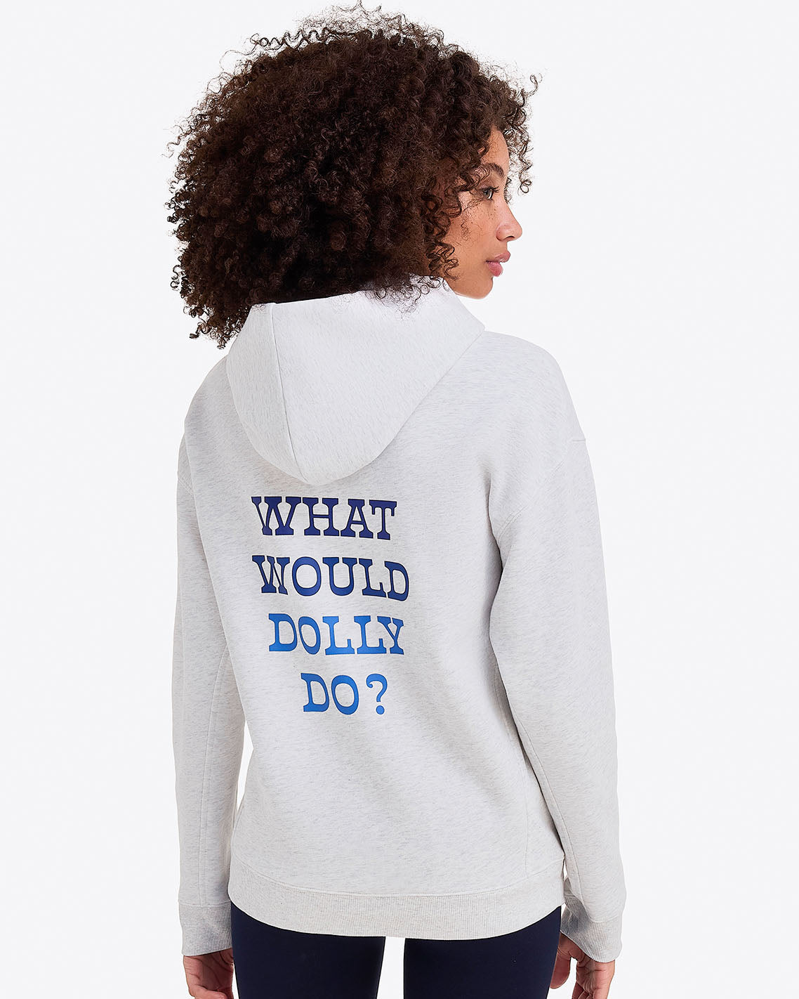 Draper James Grey What Would Dolly Do Hoodie – Alternate Color