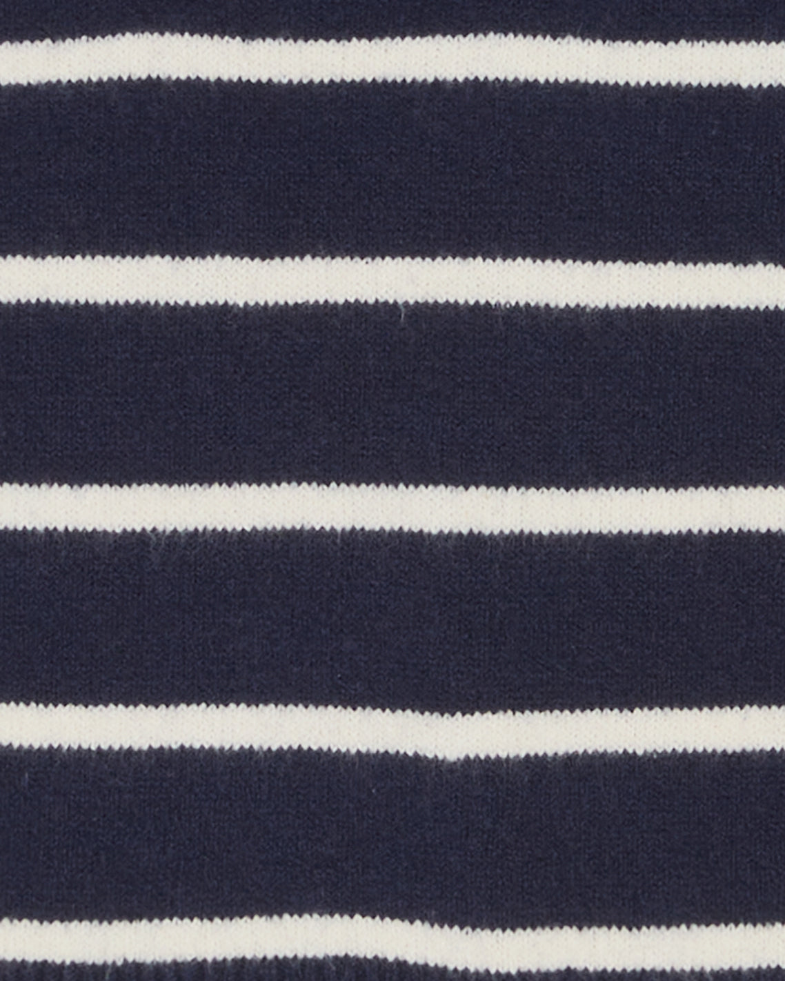 Draper James Nassau Navy Striped Quarter Zip Sweater in Navy Mariner Stripe
