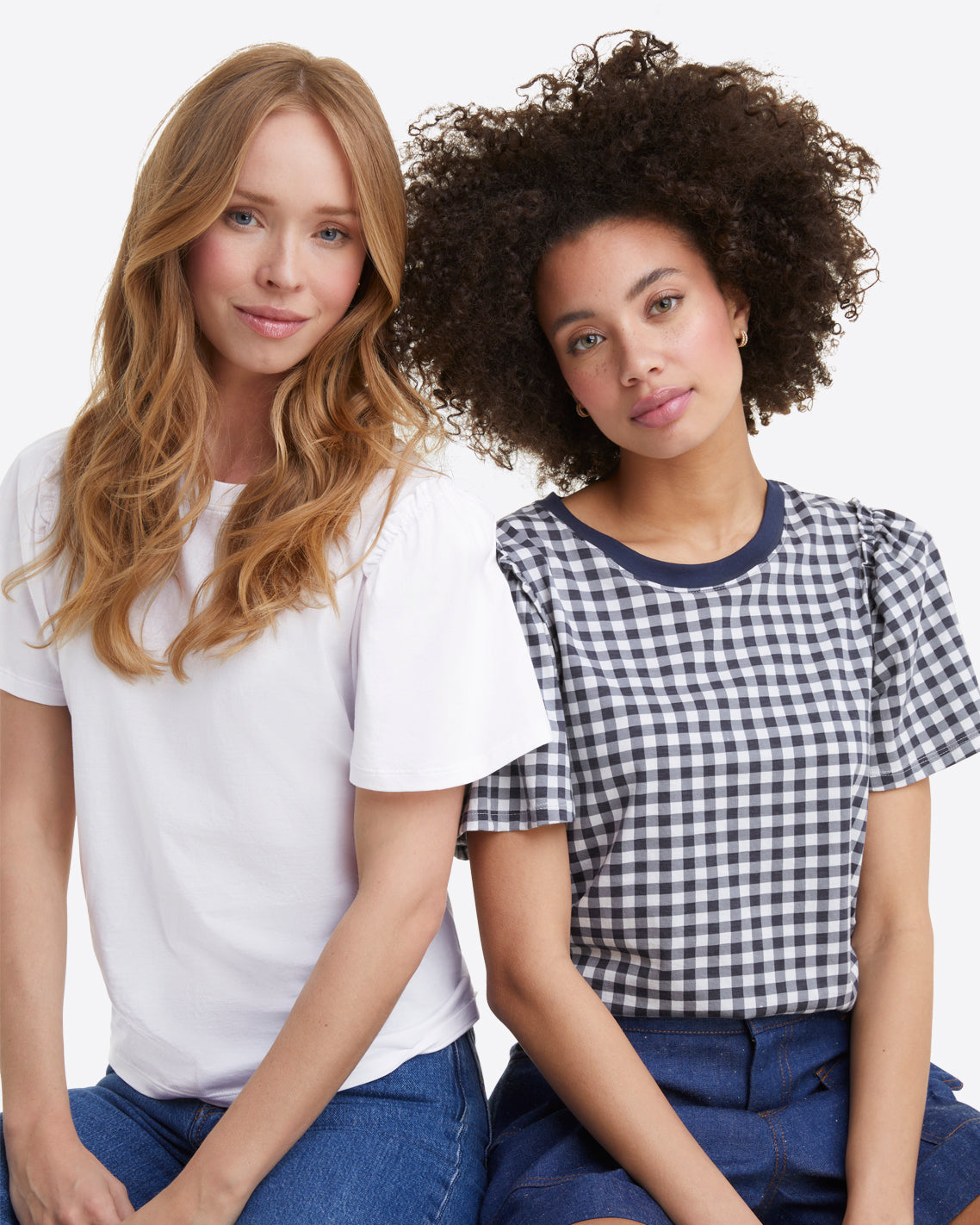 Draper James Magnolia White Short Sleeve Easy Knit Top in White