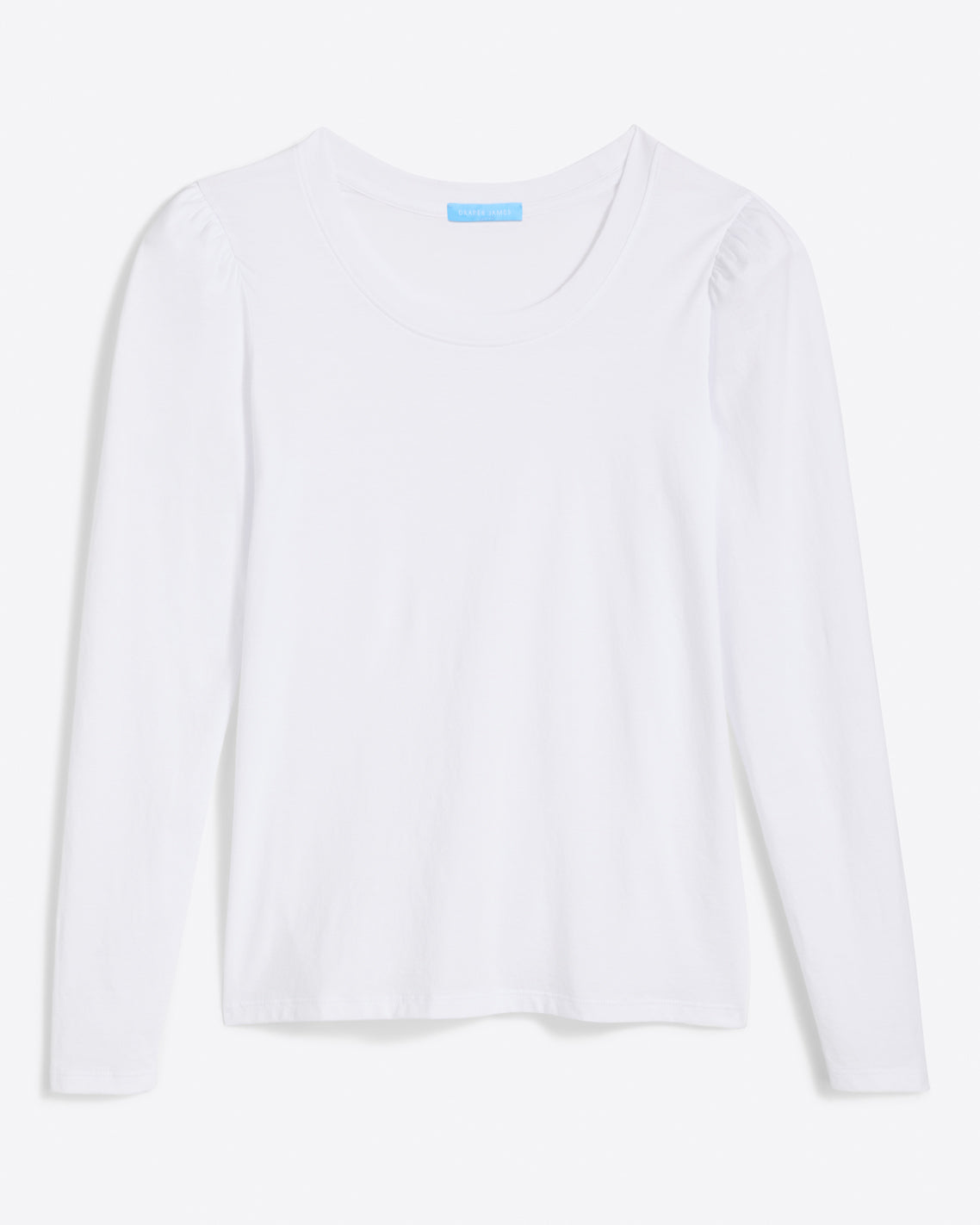 Draper James Magnolia White Long-Sleeve Easy Knit Top in White