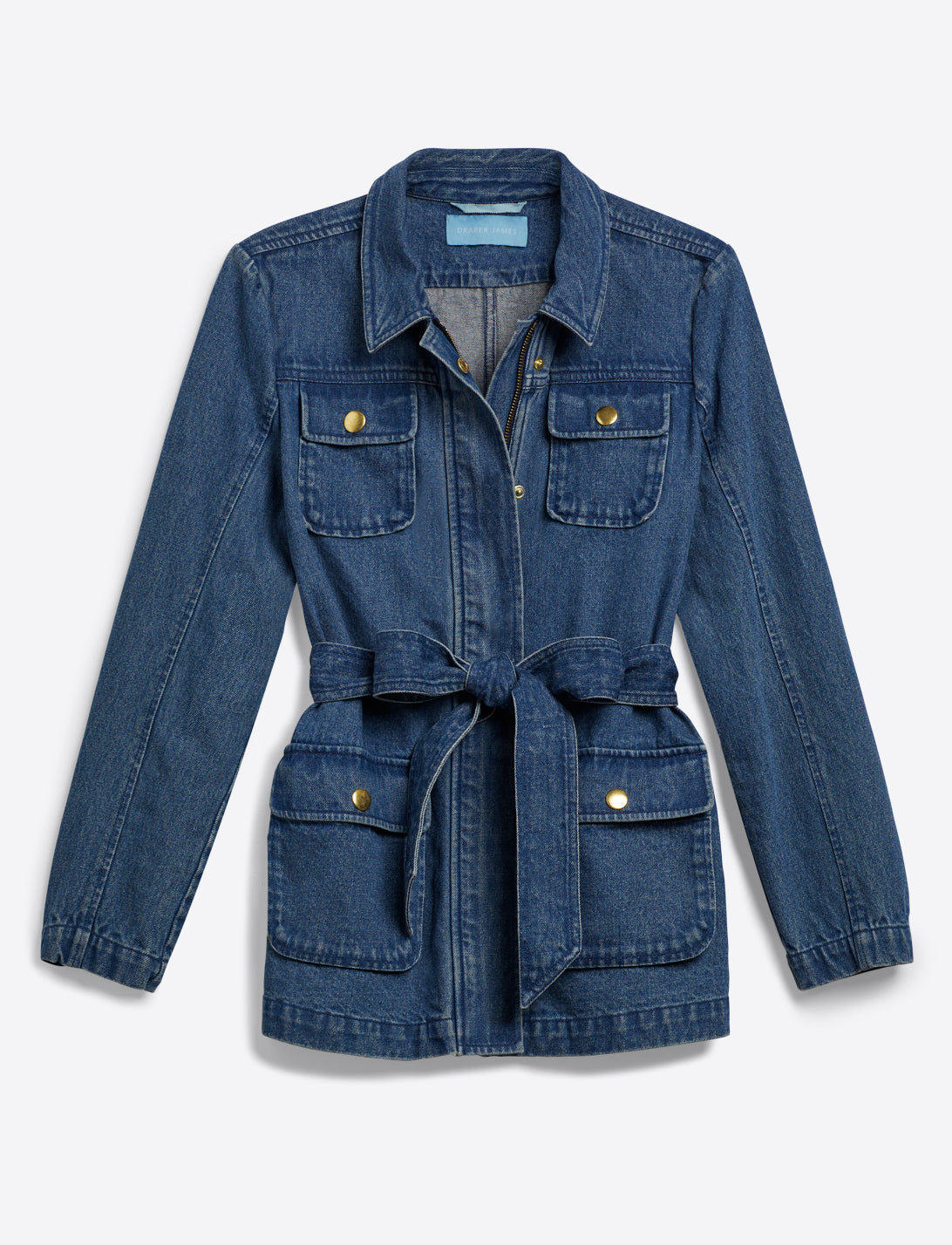 Draper James Dark Wash Field Jacket in Dark Wash Denim