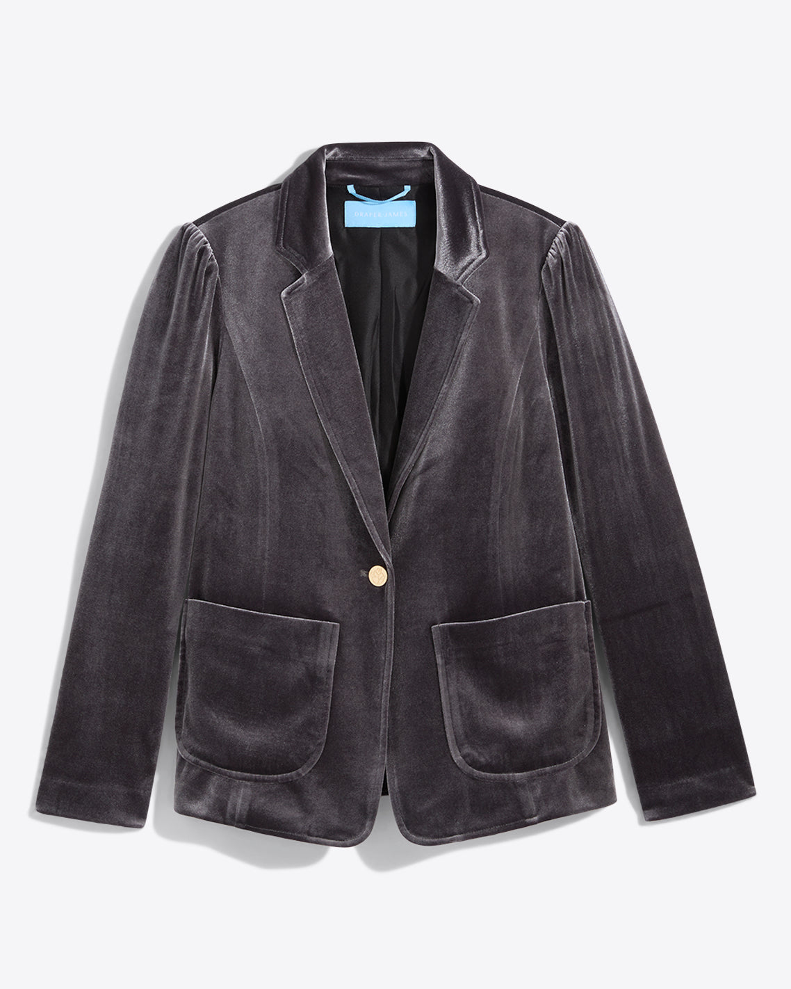 Draper James Dark Grey Velvet Blazer | Women's Evening Blazers by Draper James