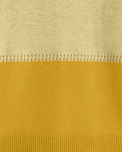 Draper James Yellow Colorblock Crewneck Sweater – Alternate Colorway