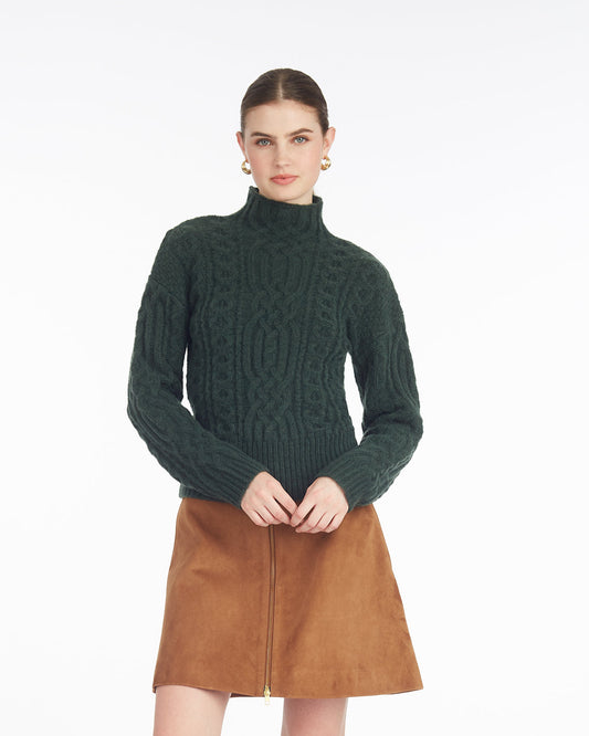 Draper James Sycamore Oversized Cable Funnel Neck Sweater – Classic