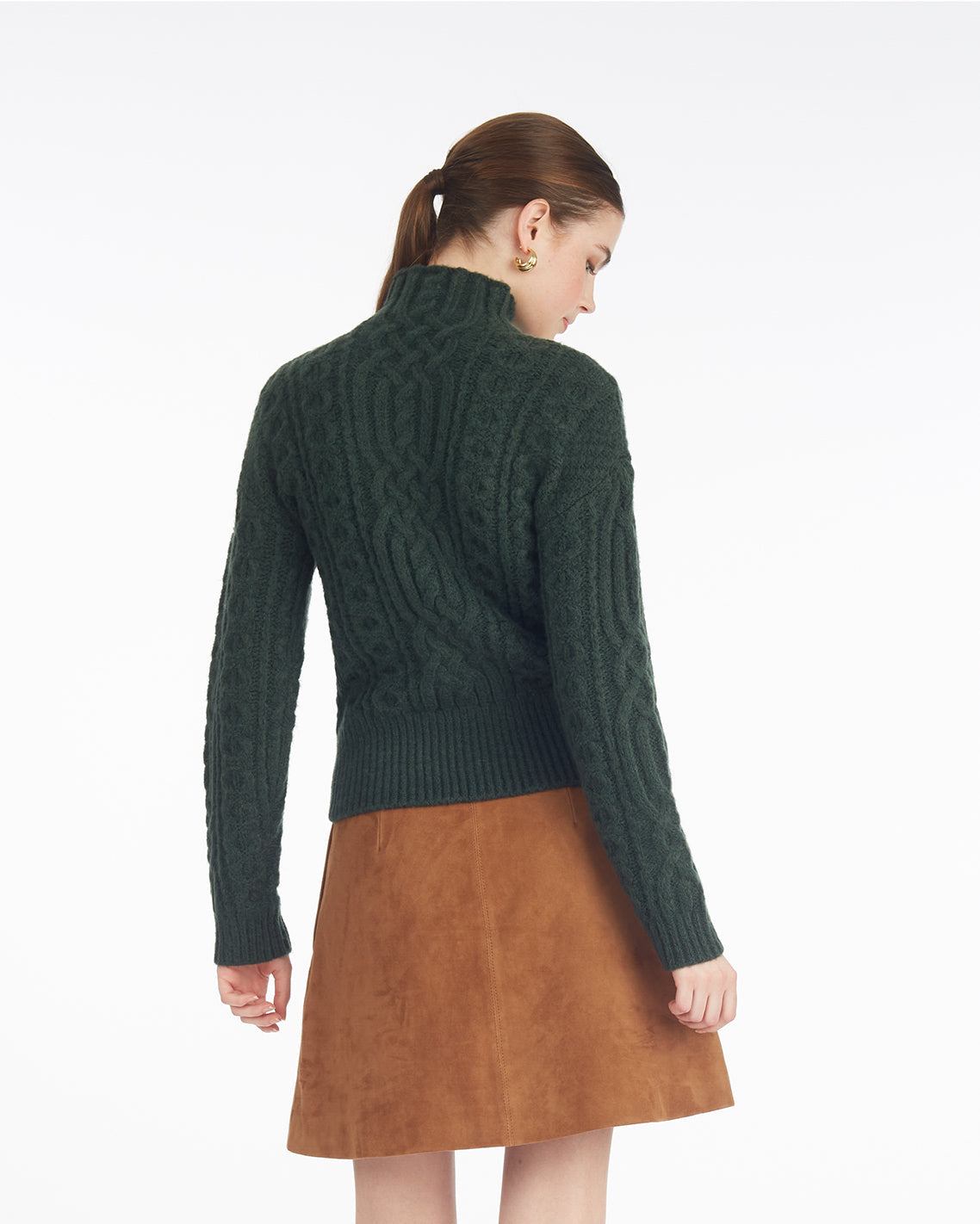 Draper James Sycamore Oversized Cable Funnel Neck Sweater – Classic