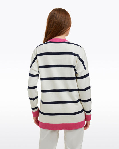 Draper James Magnolia White Cassadee Cardigan